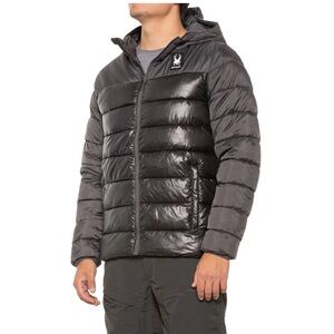 SPYDER CIRCUIT INSULATED Winter HOODED Puffer JACKET Mens size medium